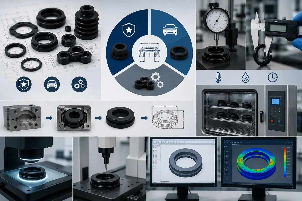 Kauçuk toleransları ve TS ISO 3302-1 standart rehberi
